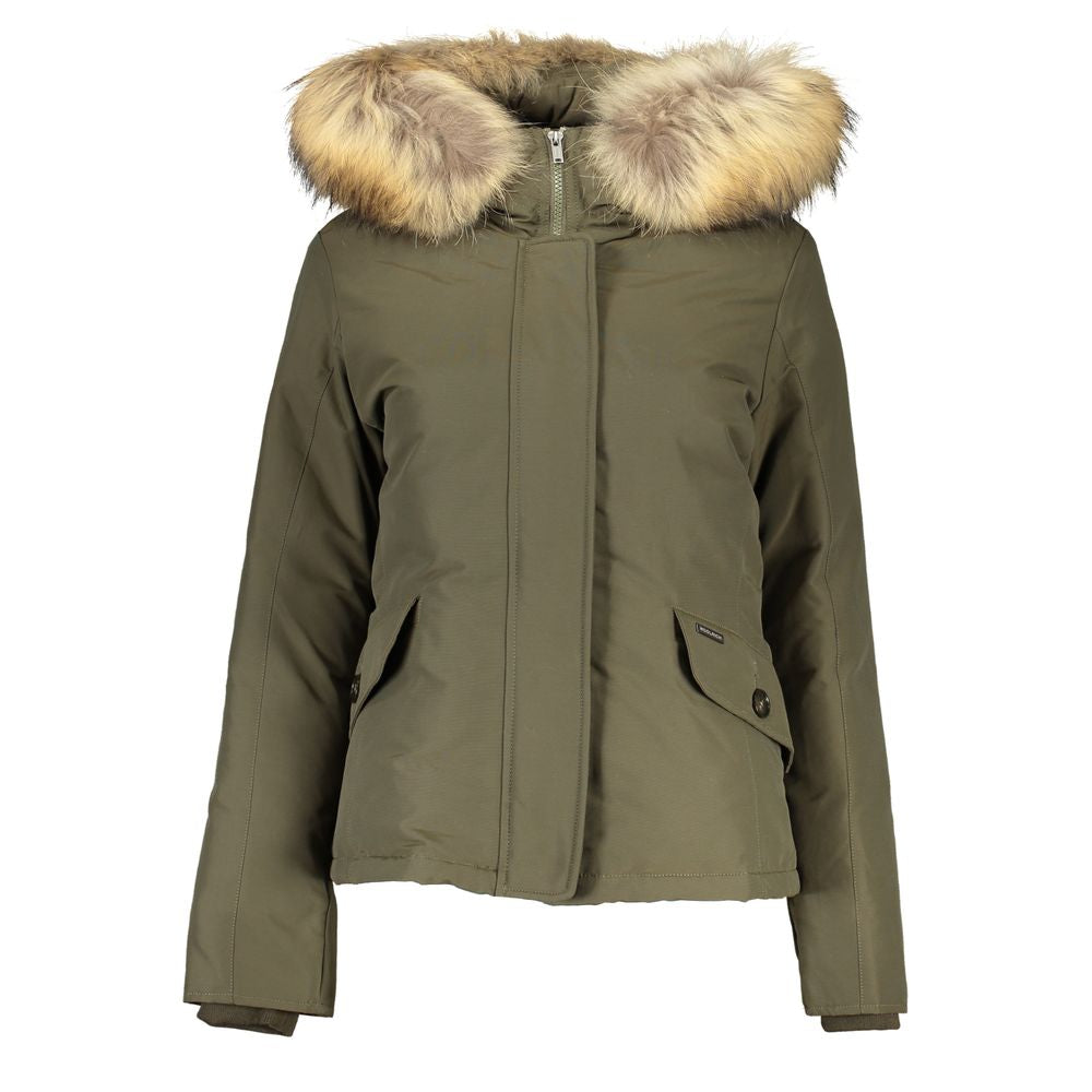 Green Cotton Jackets & Coat - ventzia
