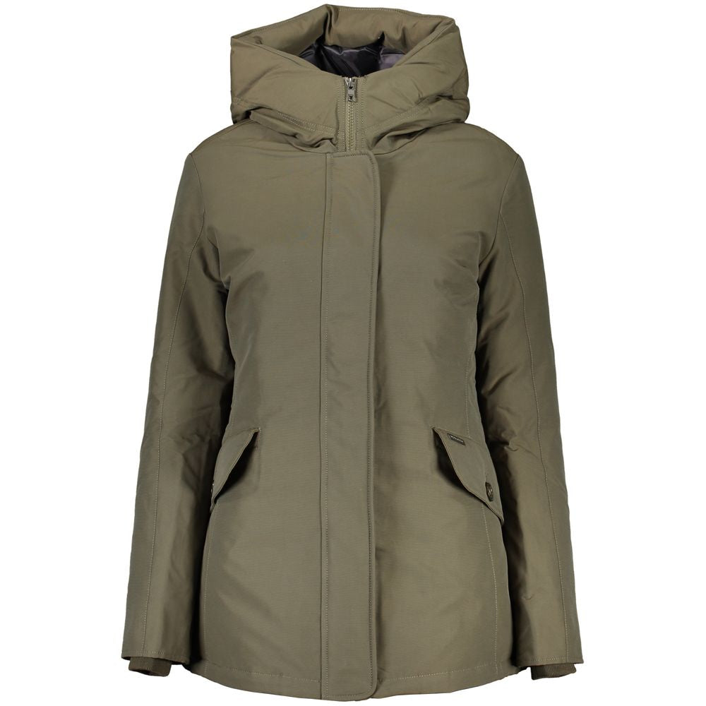 Green Cotton Jackets & Coat - ventzia