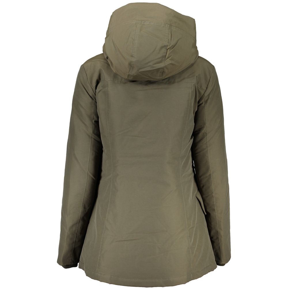 Green Cotton Jackets & Coat - ventzia
