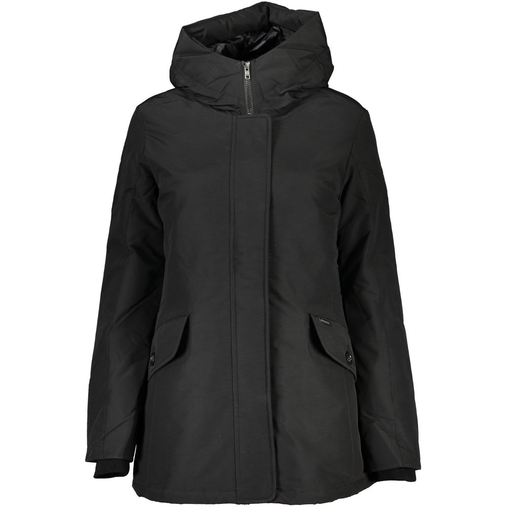 Black Cotton Jackets & Coat - ventzia