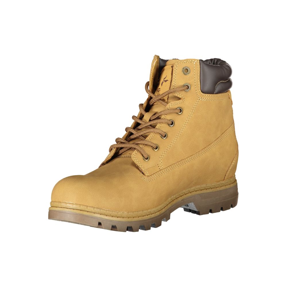 Giallo Polyurethane Men Ankle Boot - ventzia