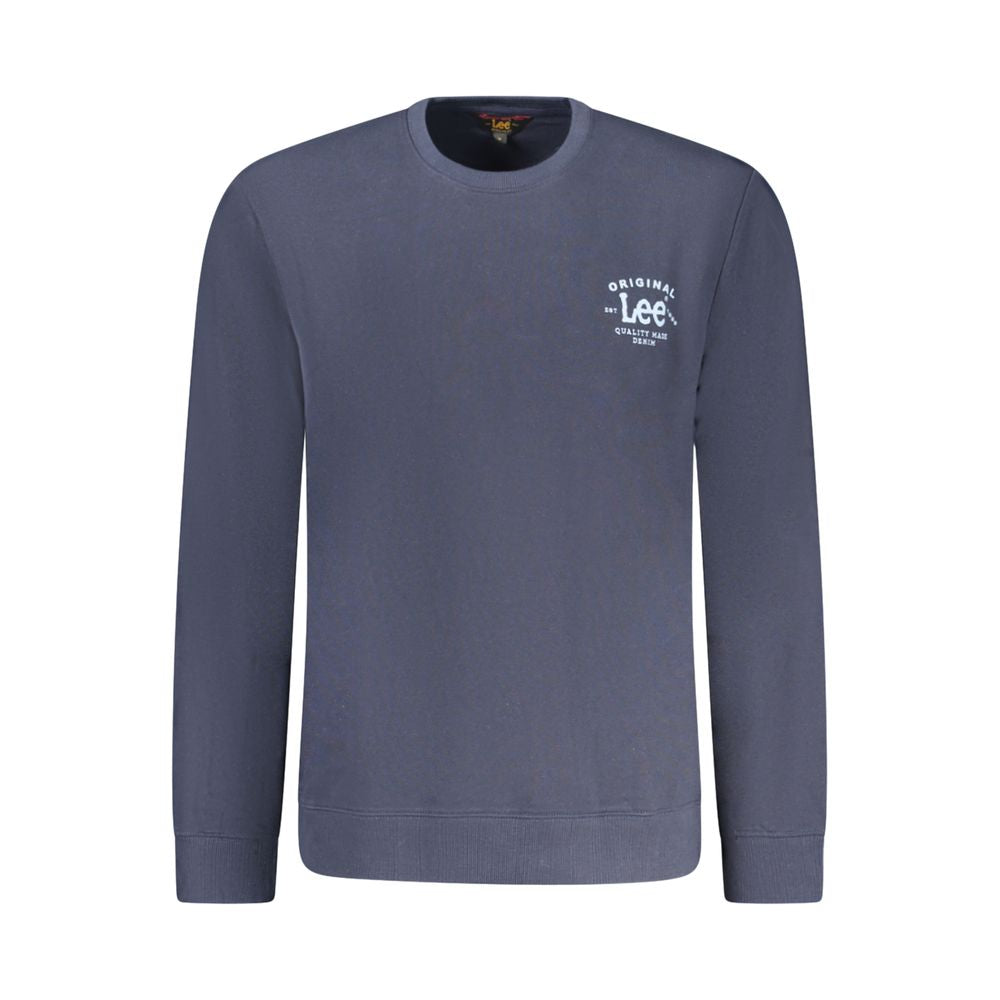 Blue Cotton Men Sweater - ventzia