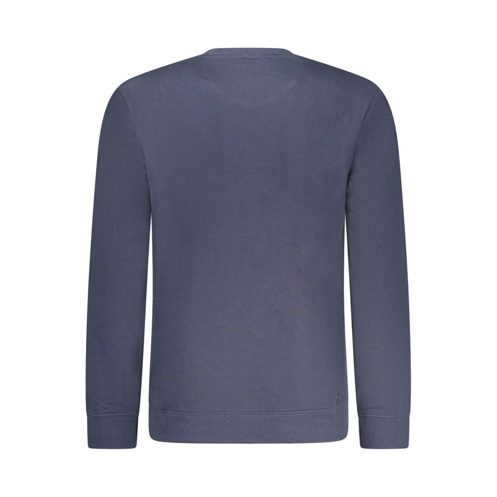 Blue Cotton Men Sweater - ventzia