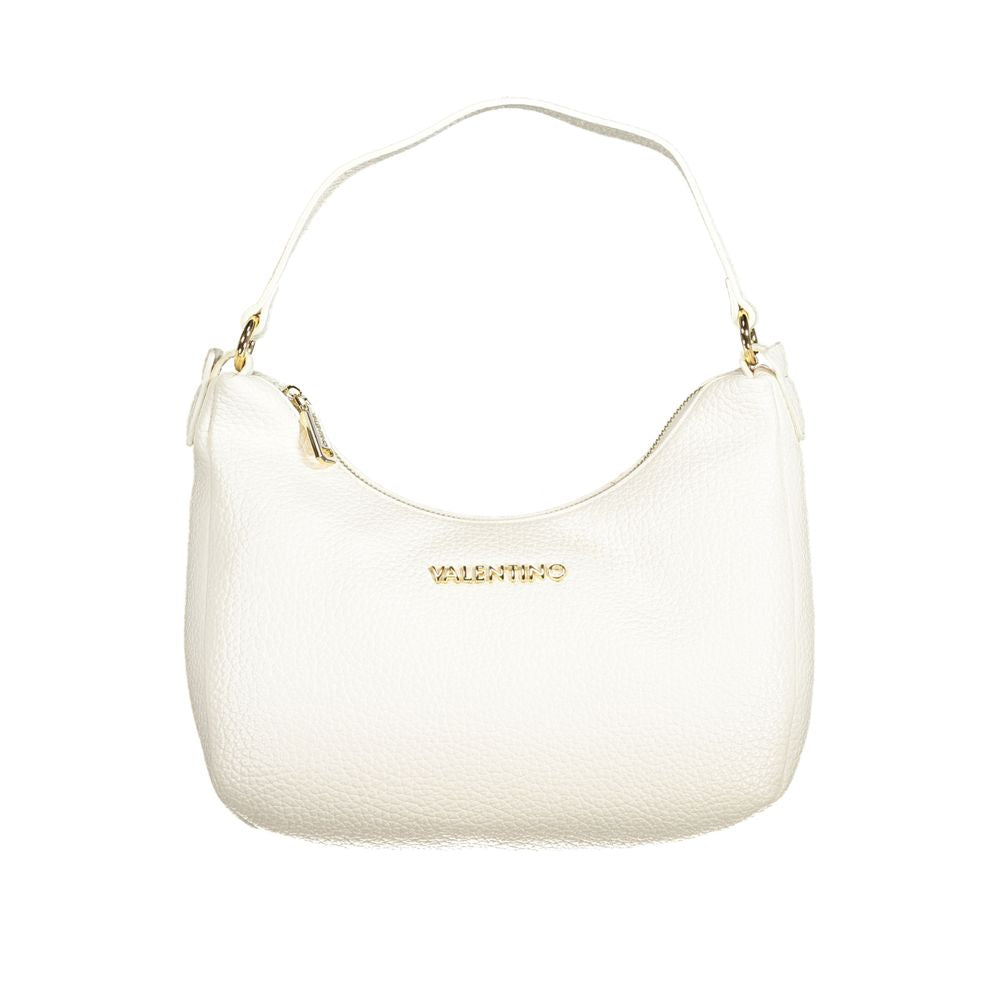 Bianco Polyurethane Women Handbag - ventzia