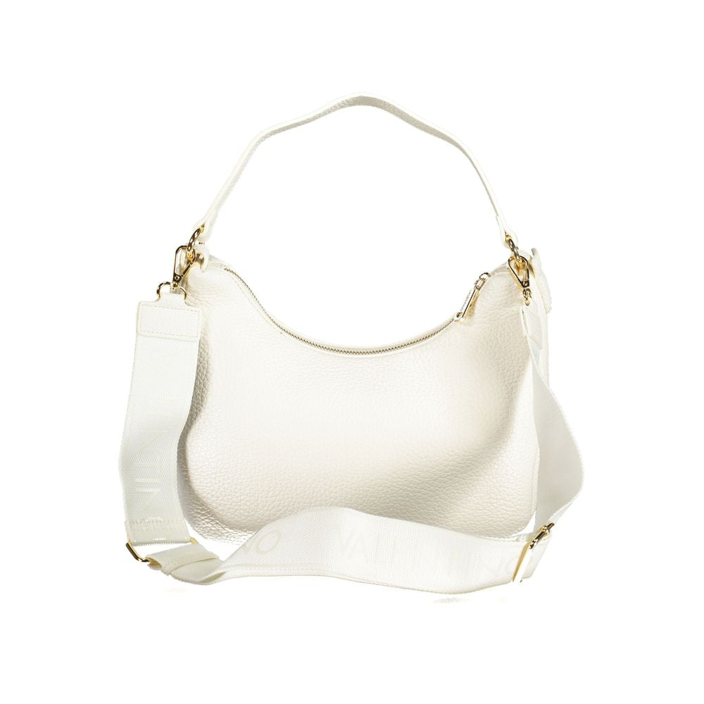 Bianco Polyurethane Women Handbag - ventzia