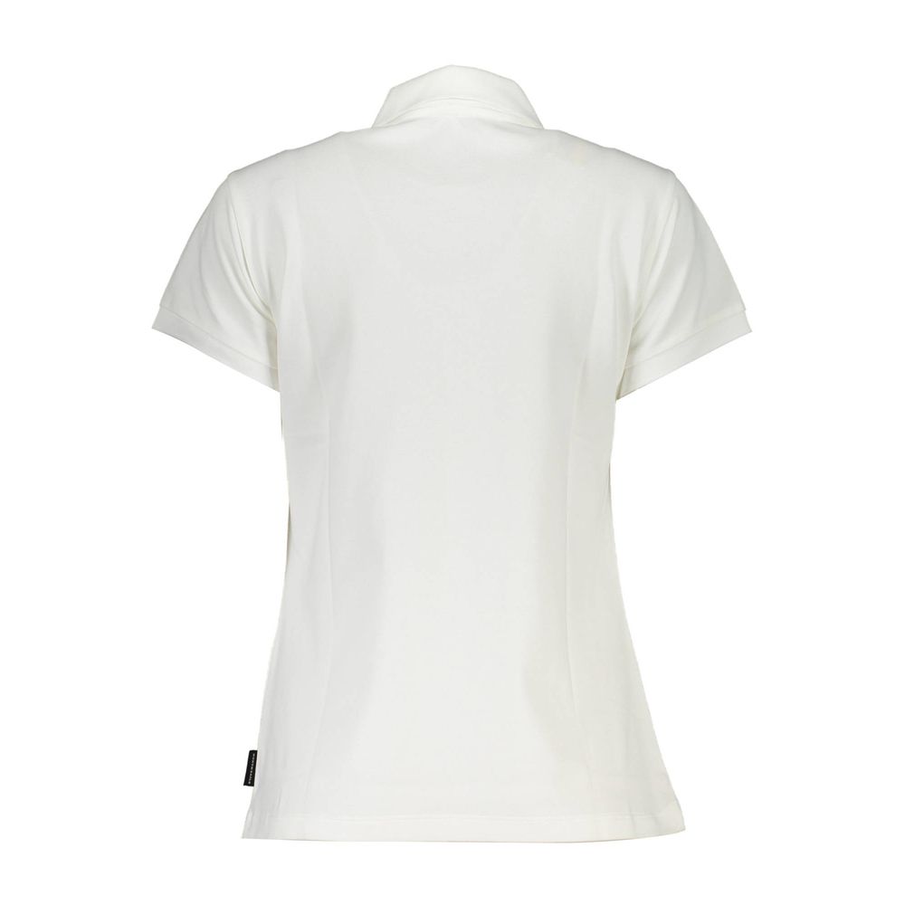 White Cotton Women Polo - ventzia