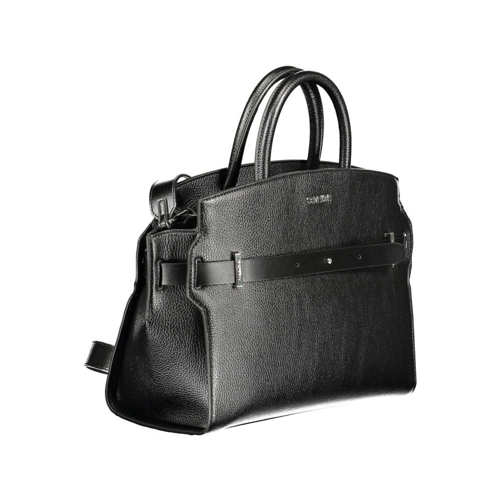 Nero Polyurethane Women Handbag - ventzia