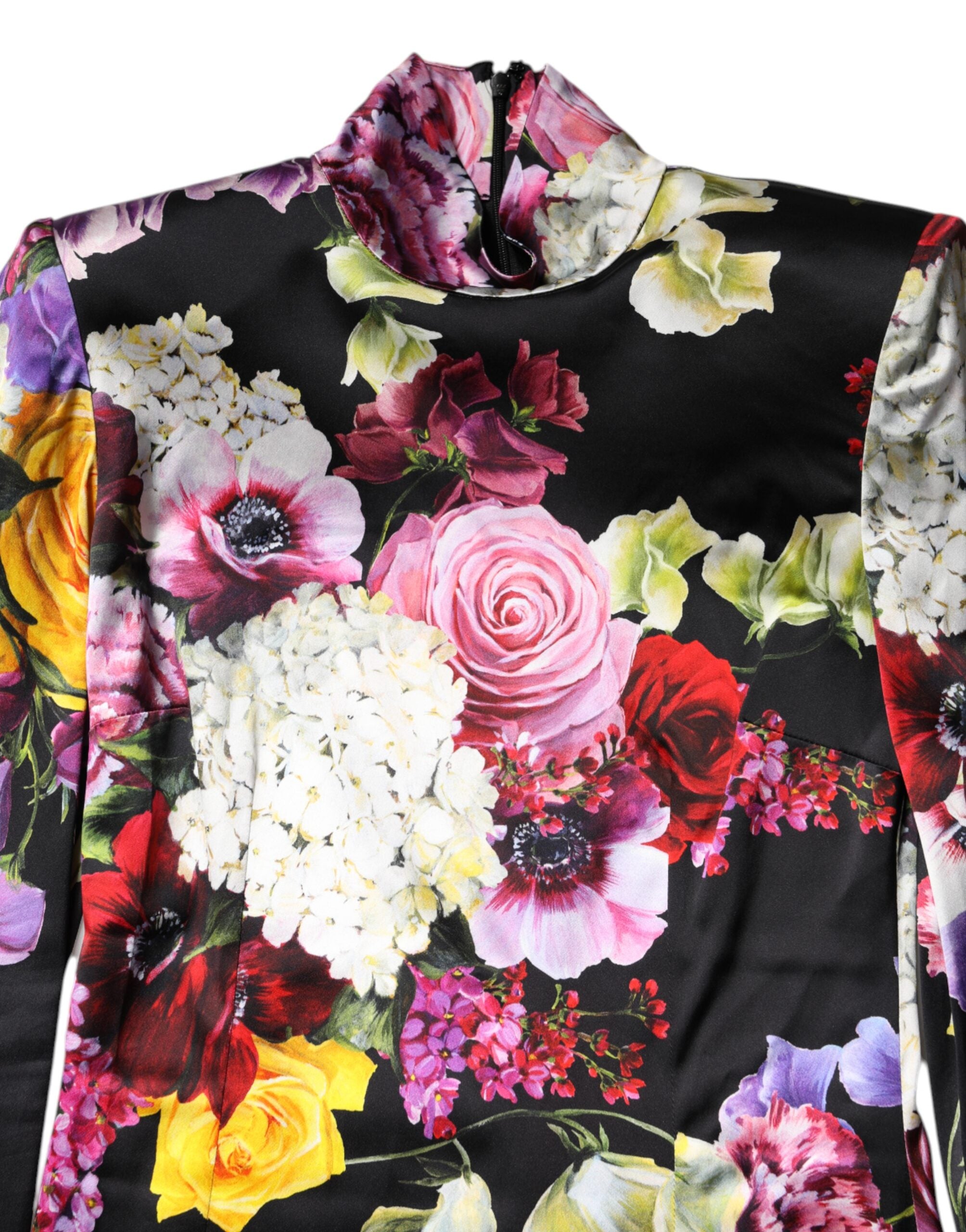 Multicolor Ortensies Long Sleeves Blouse Top - ventzia