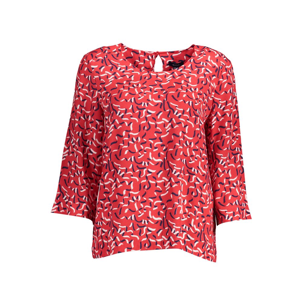 Red Viscose Women Sweater - ventzia