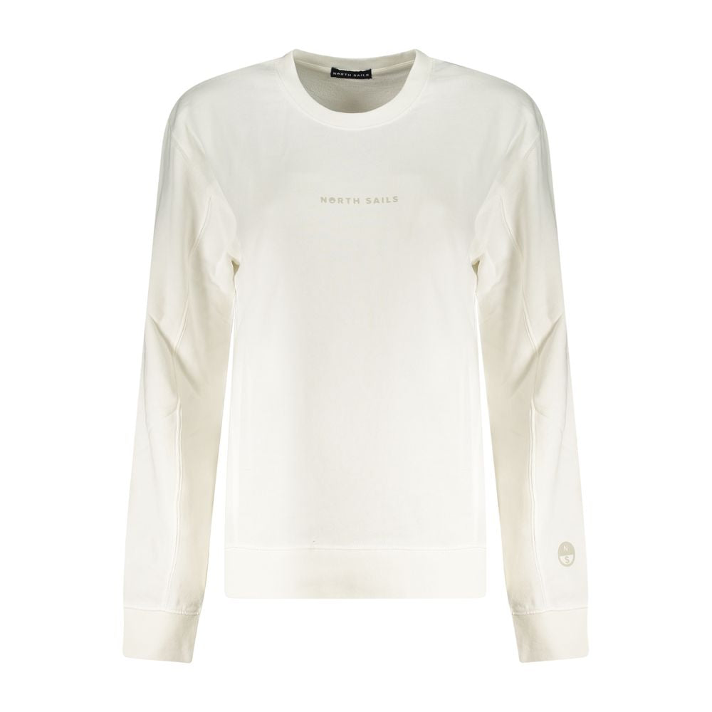 Bianco Cotton Women Sweatshirt - ventzia