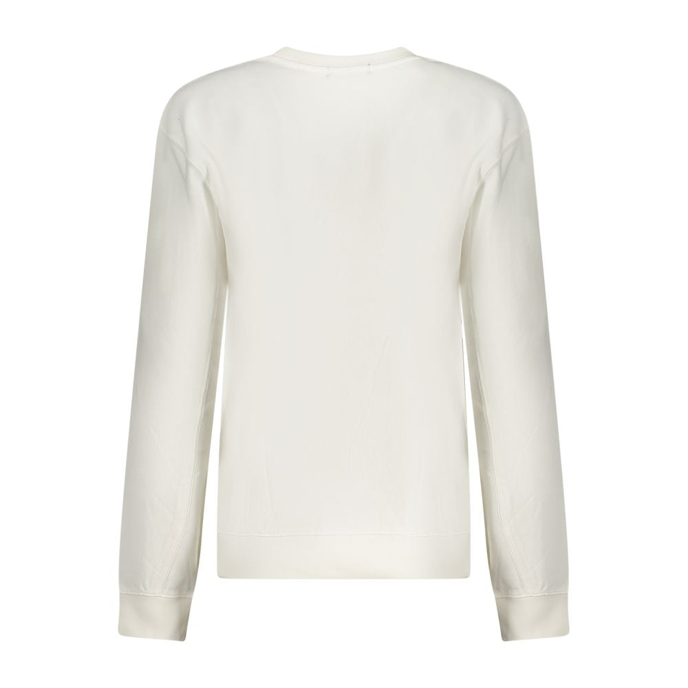 Bianco Cotton Women Sweatshirt - ventzia