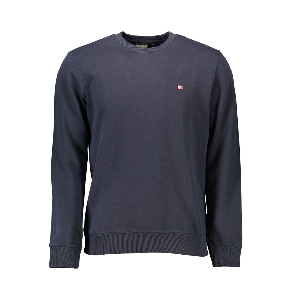 Blue Cotton Men's Sweatshirt - ventzia