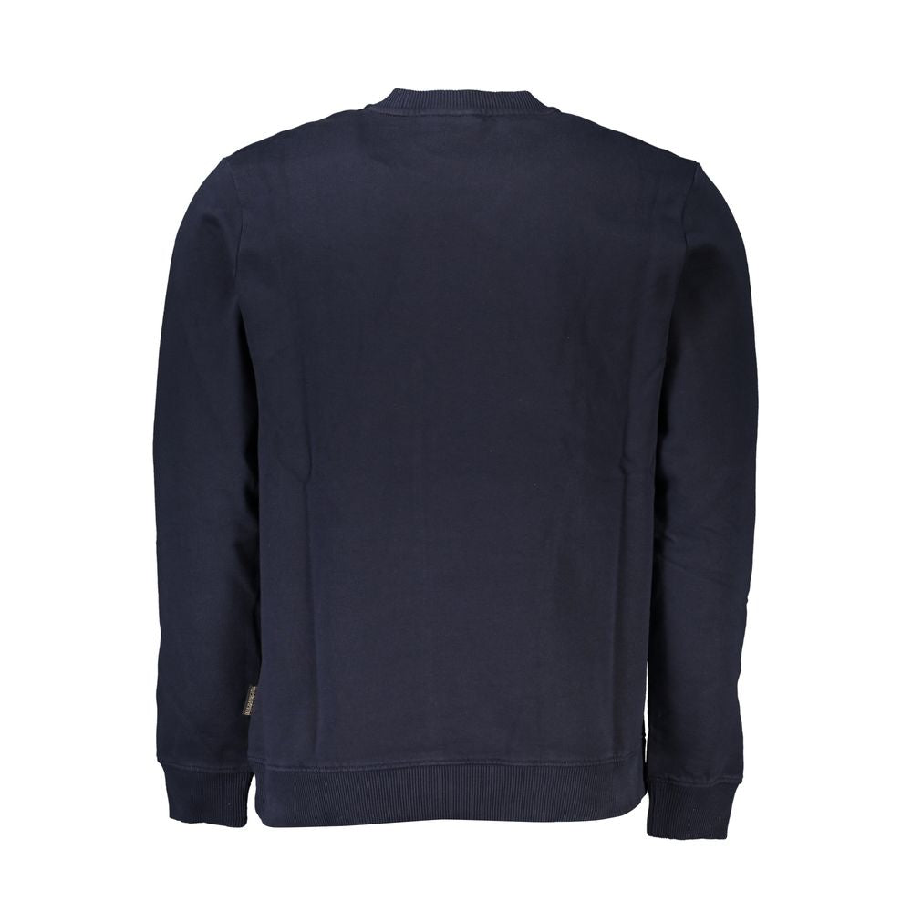Blue Cotton Men's Sweatshirt - ventzia