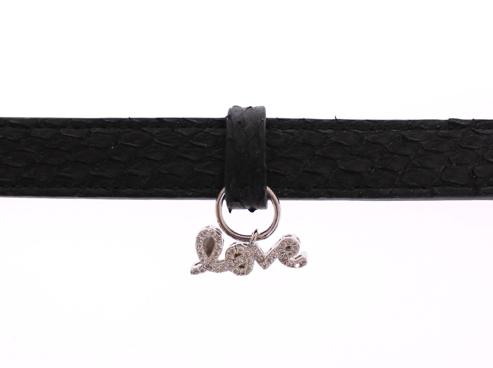 Exquisite Black Snakeskin Silver Bracelet - ventzia