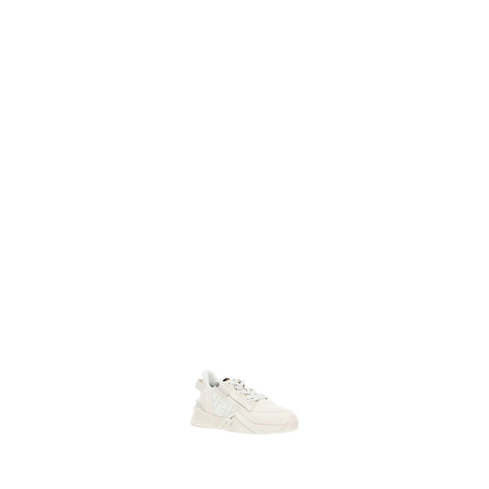 White Calf Leather Bos Taurus Athletic Sneakers - ventzia