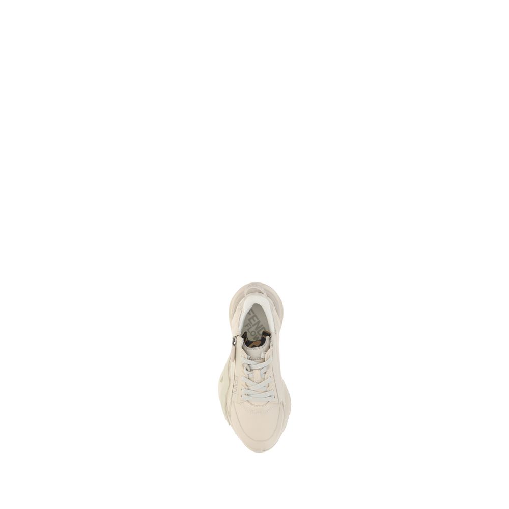 White Calf Leather Bos Taurus Athletic Sneakers - ventzia