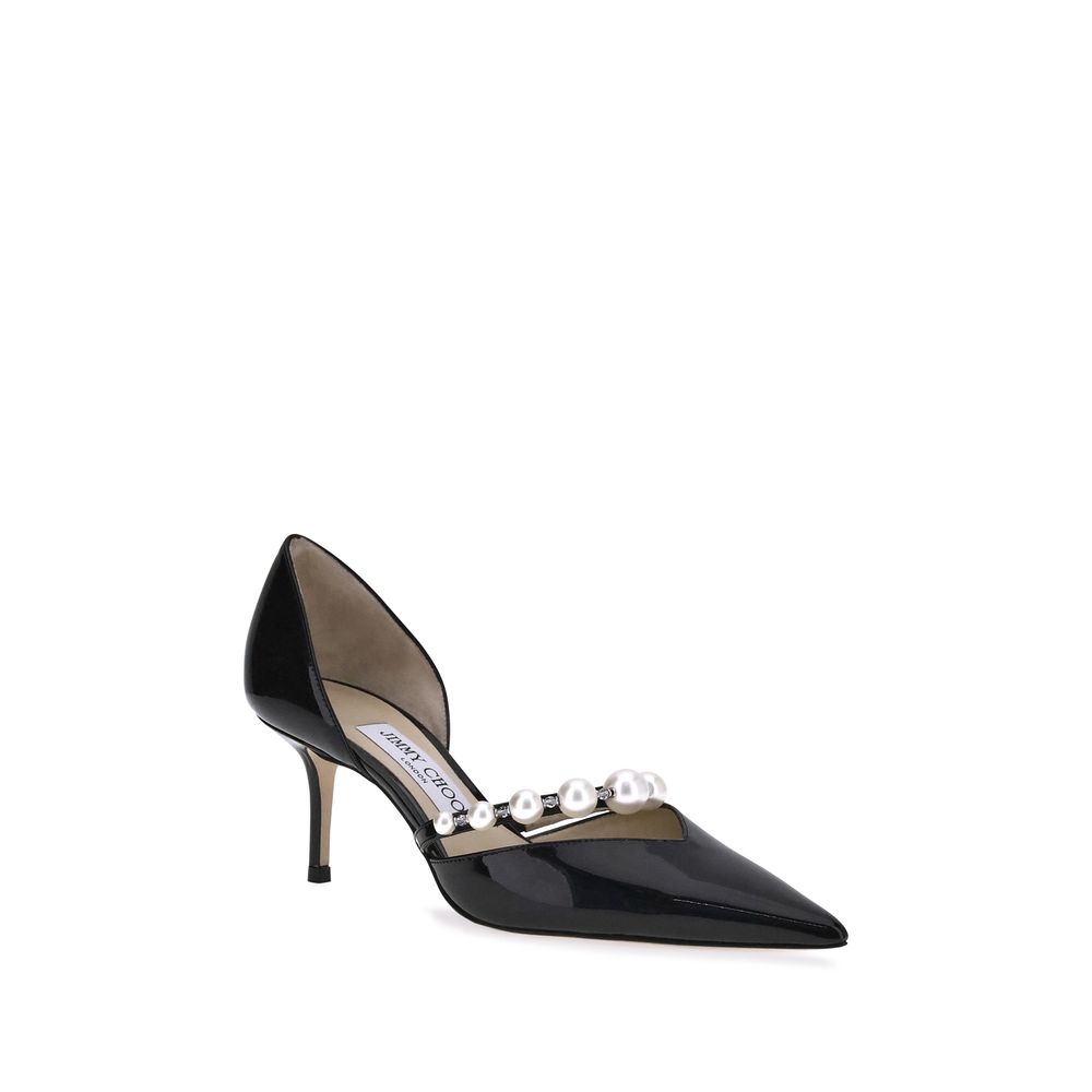 Black Calf Leather Bos Taurus High Heel Pumps - ventzia