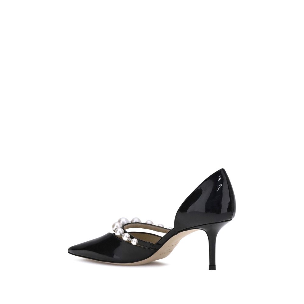 Black Calf Leather Bos Taurus High Heel Pumps - ventzia