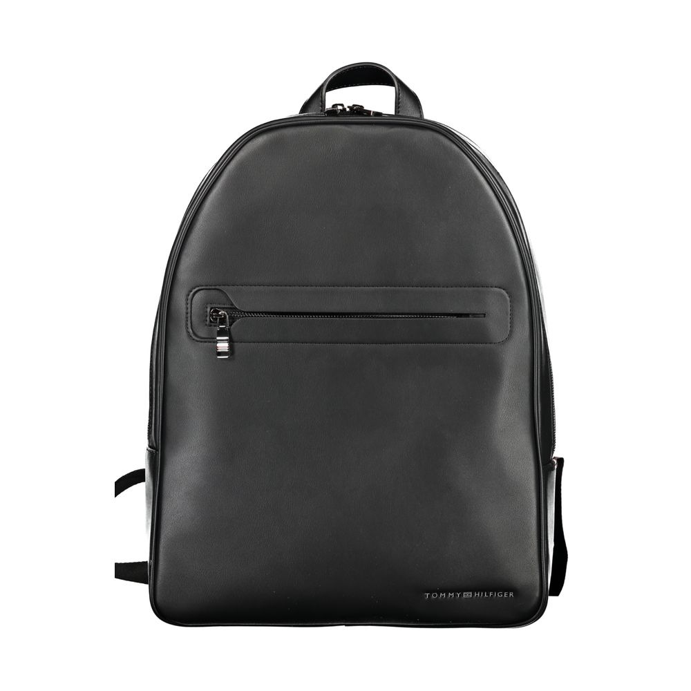 Nero Polyurethane Men Backpack - ventzia