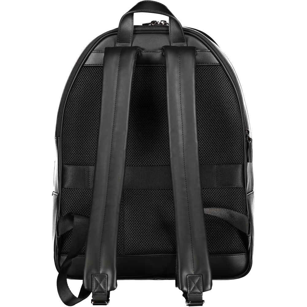 Nero Polyurethane Men Backpack - ventzia
