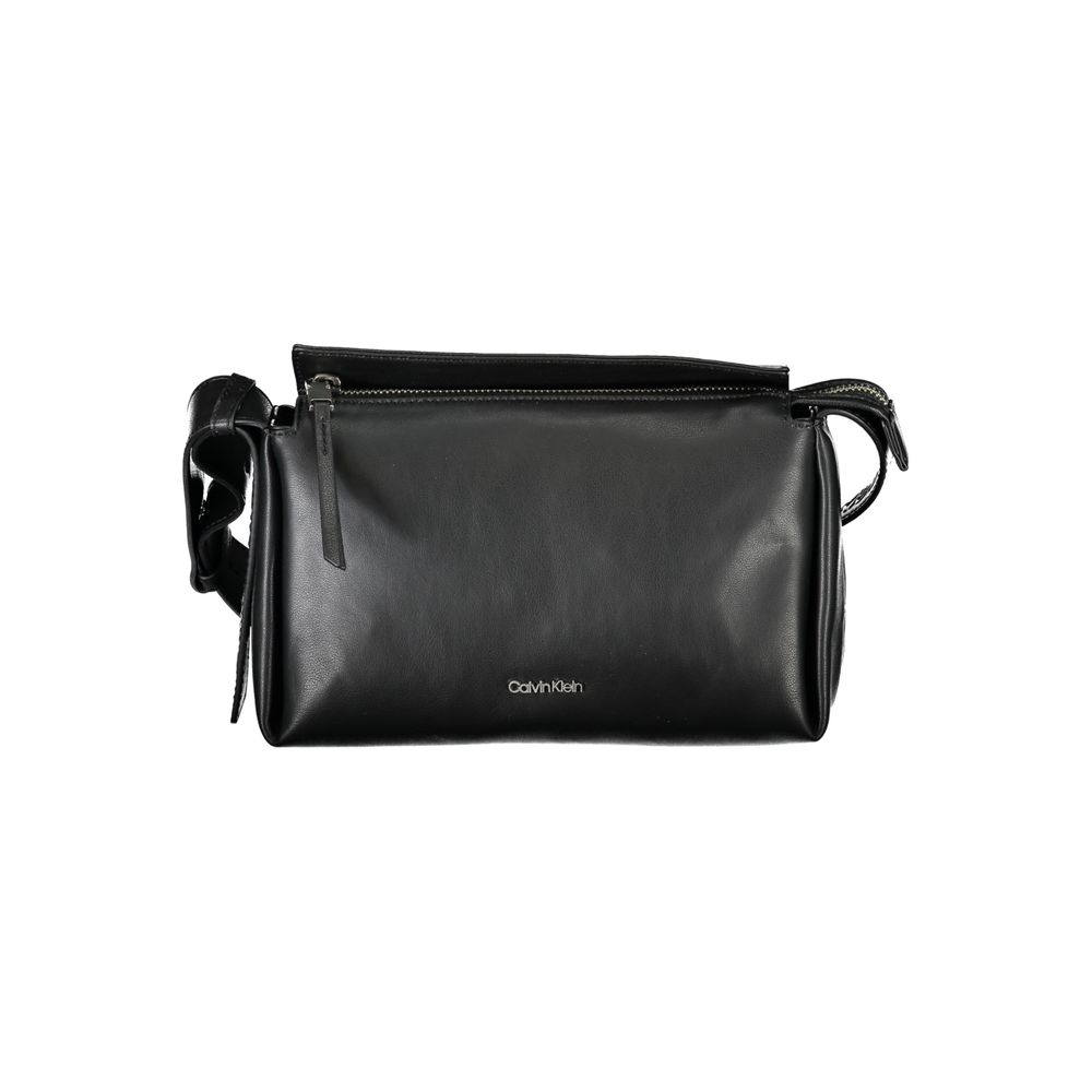 Black Polyester Women Shoulder Bag - ventzia