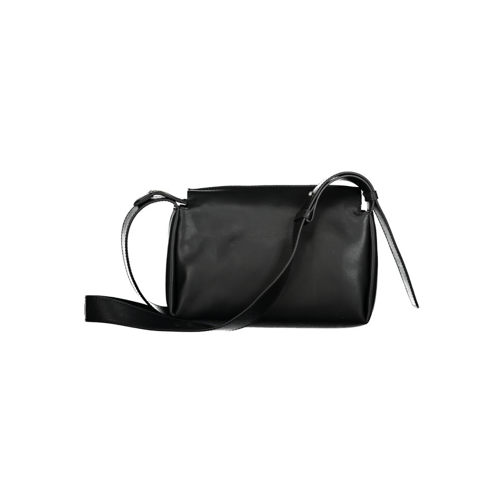 Black Polyester Women Shoulder Bag - ventzia