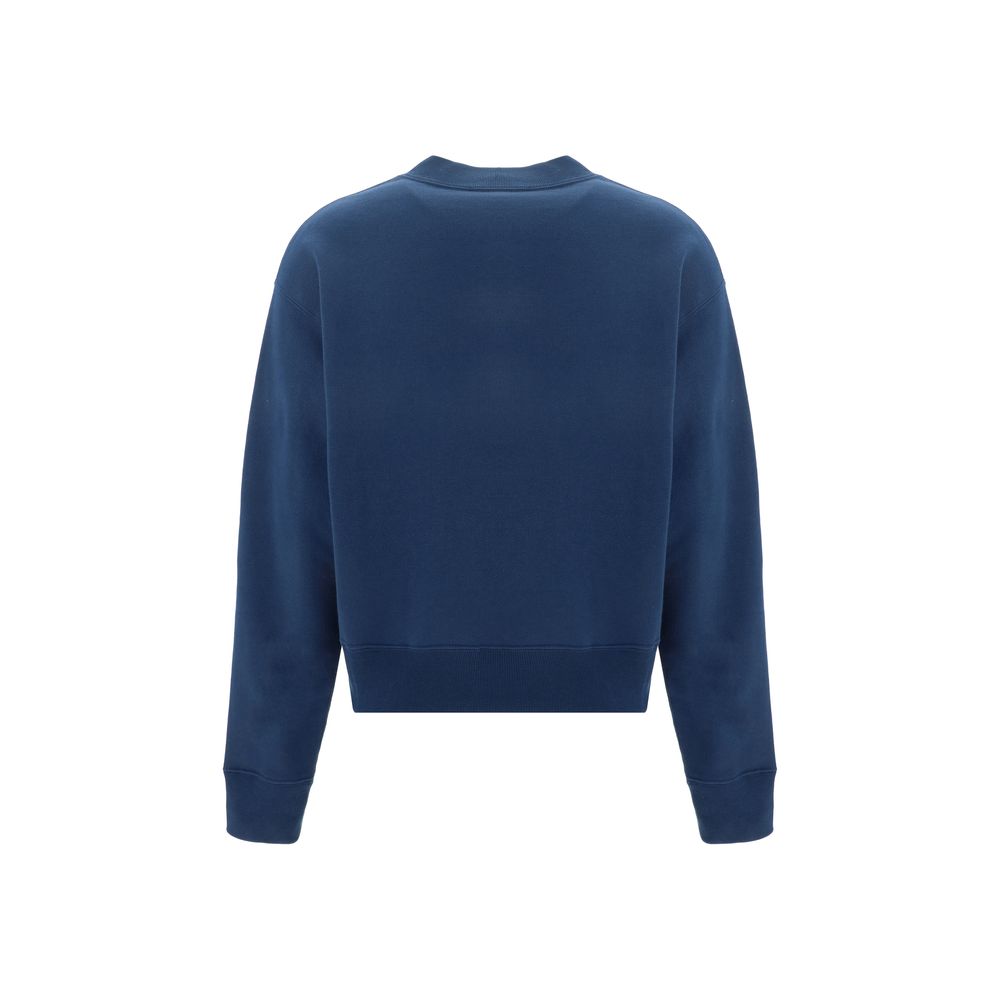 Blue Cotton Sweatshirt - ventzia