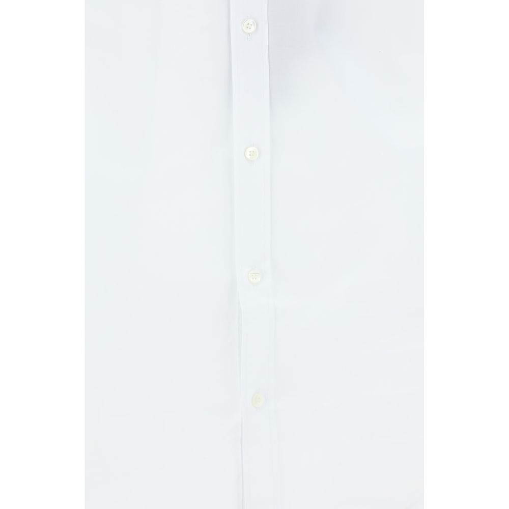 White Elastane Dress Shirt - ventzia