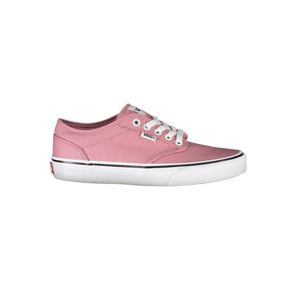 Chic Pink Sneakers with Contrast Laces - ventzia