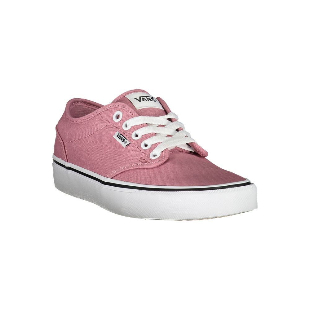 Chic Pink Sneakers with Contrast Laces - ventzia