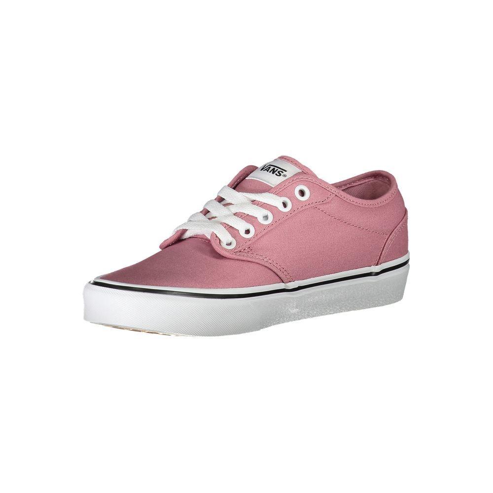 Chic Pink Sneakers with Contrast Laces - ventzia