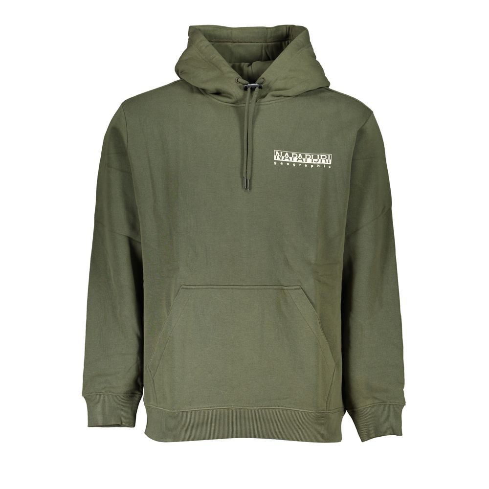 Verde Cotton Men Sweatshirt with Hood - ventzia