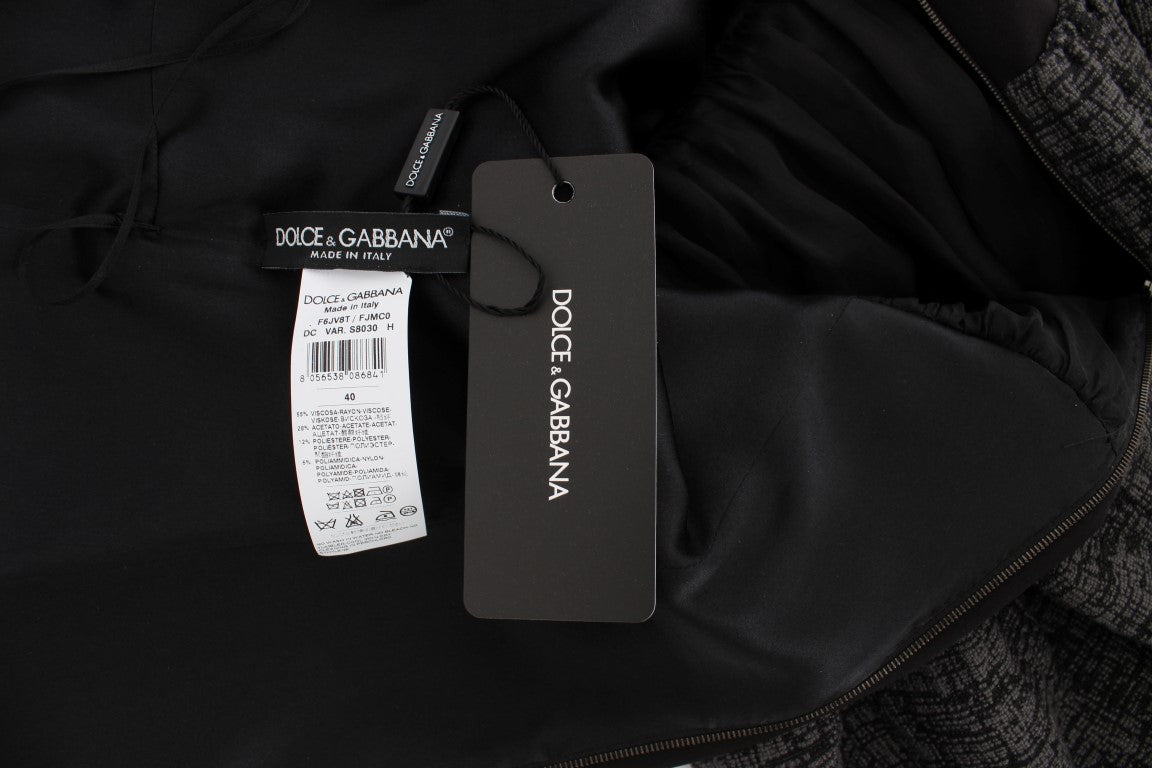 Elegant Black Full-Length Sheath Dress - ventzia