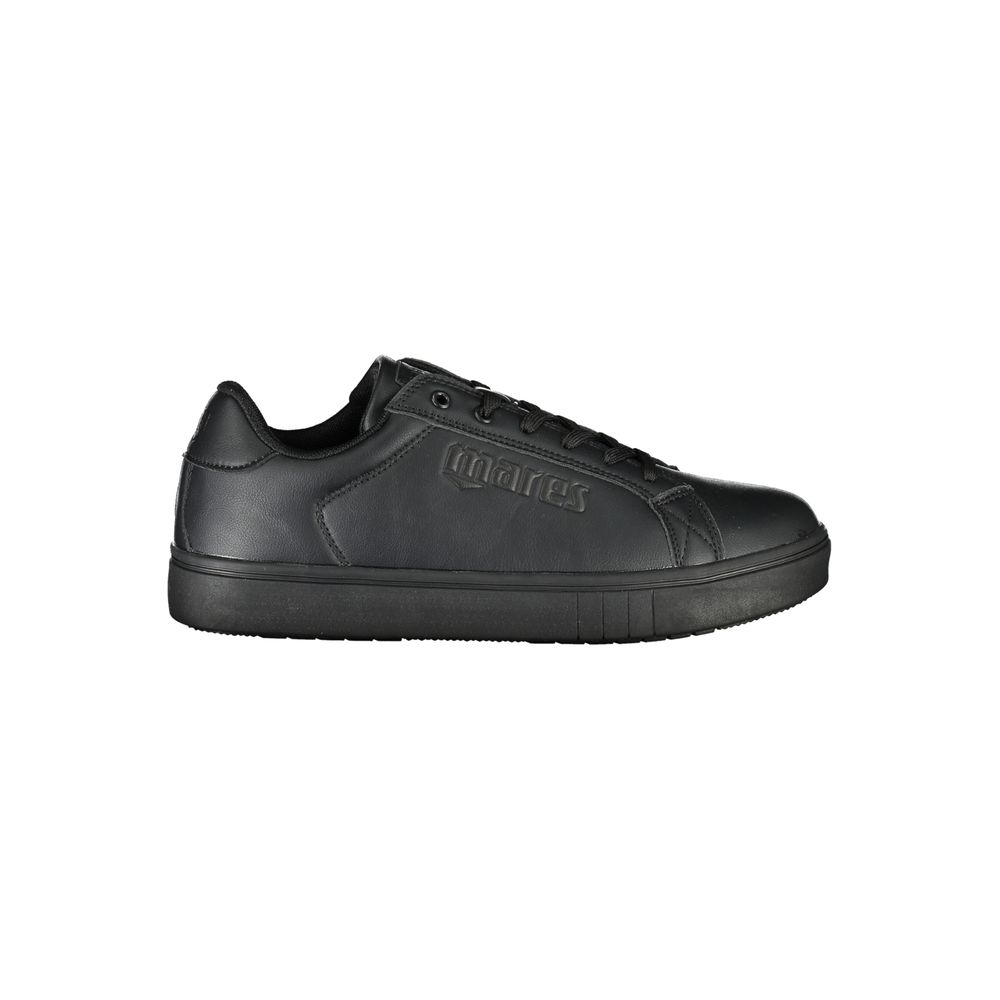 Black Polyurethane Men Sneaker
