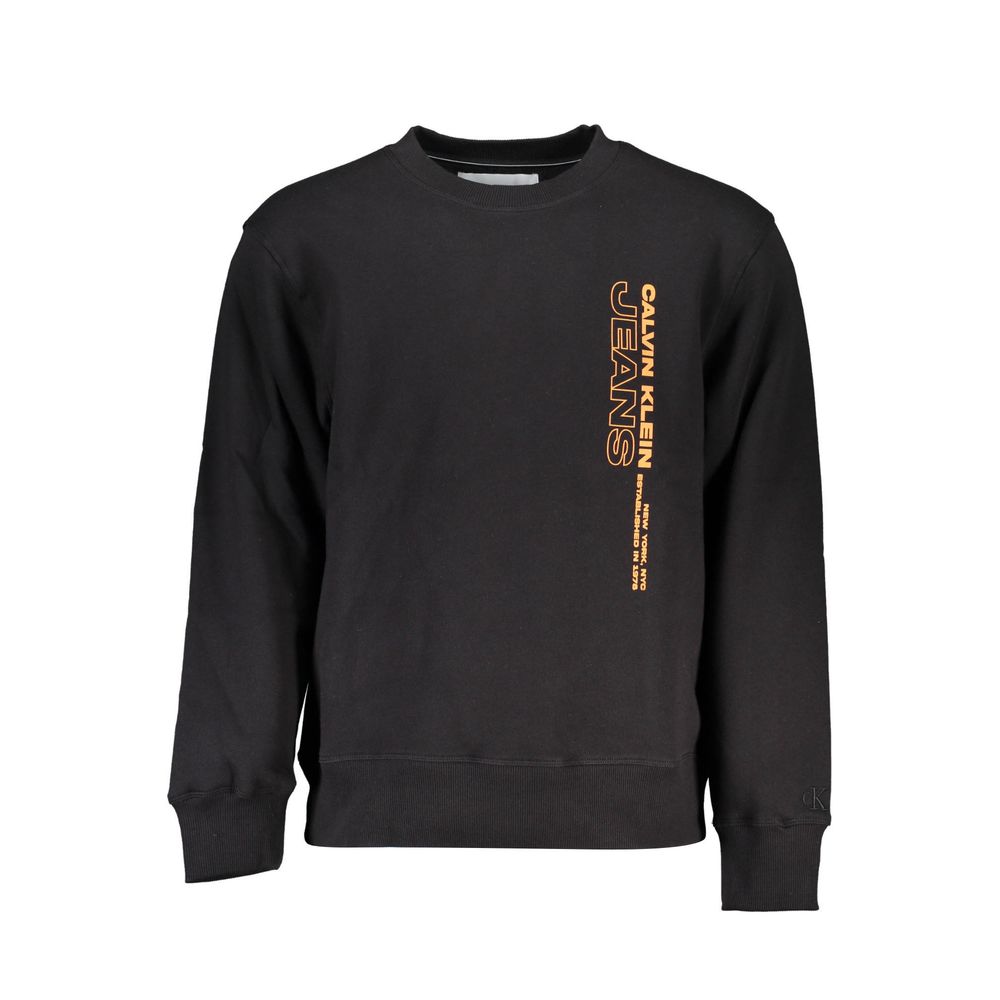 Black Cotton Men Sweater - ventzia