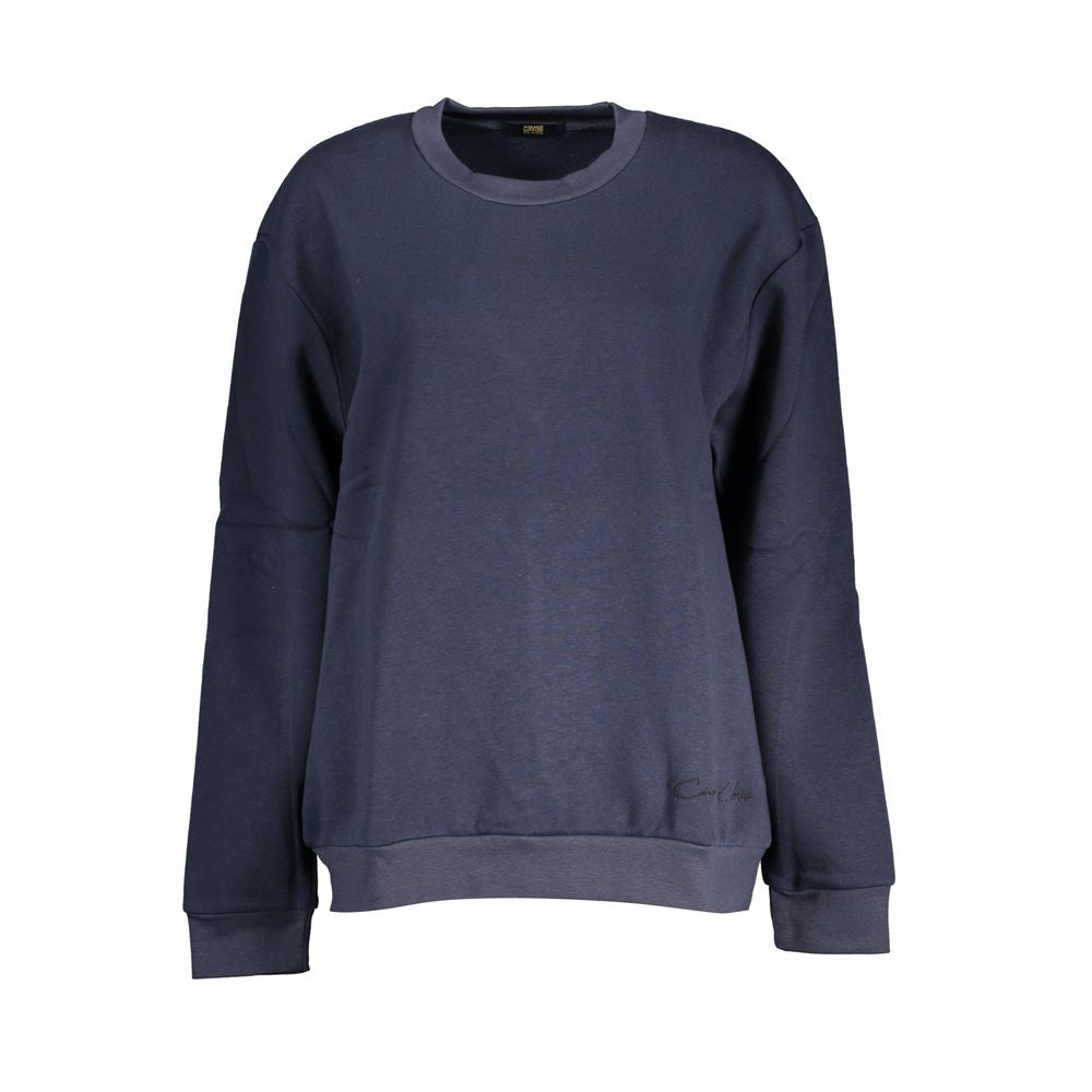 Blue Cotton Women Sweater - ventzia