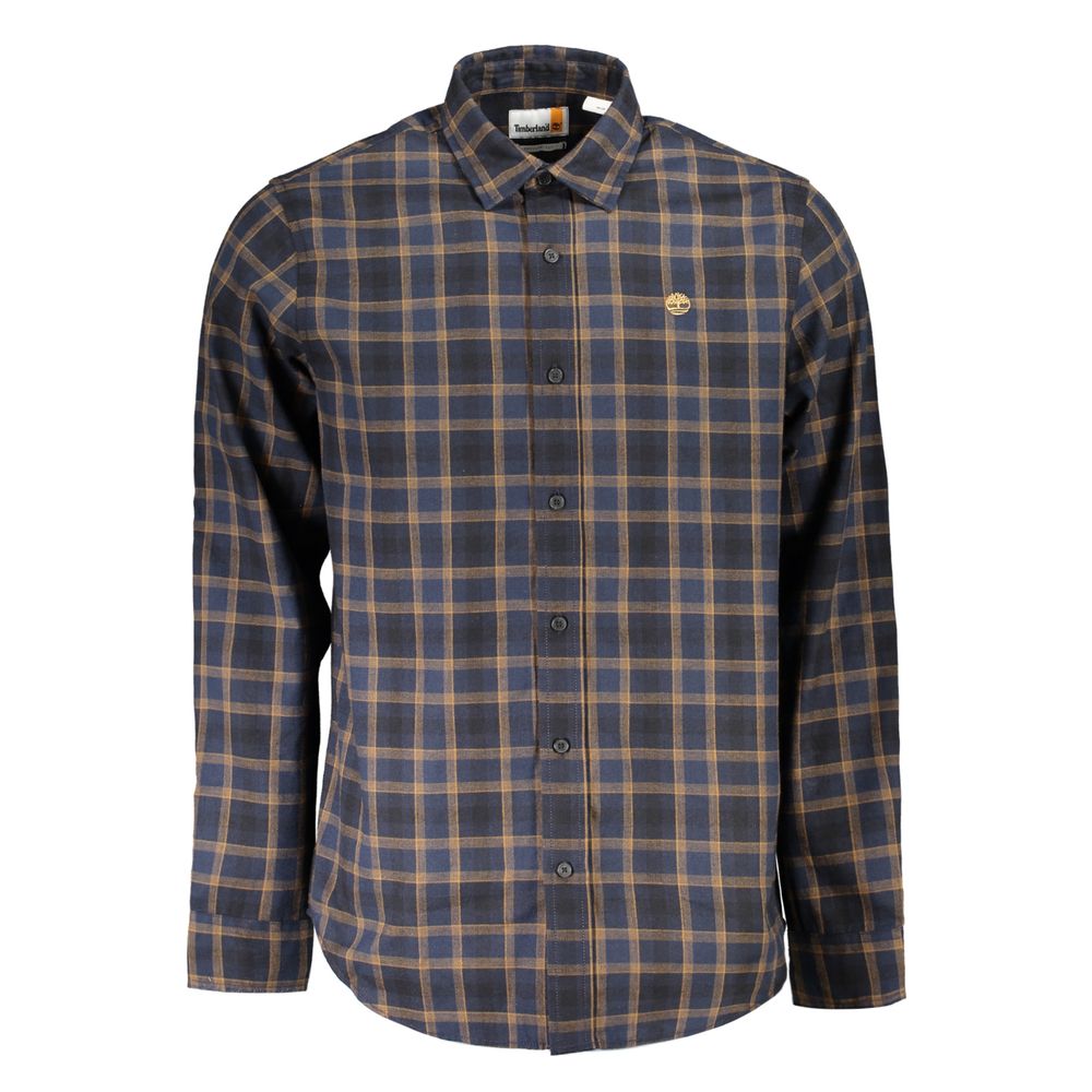 Blue Cotton Men's Shirt - ventzia