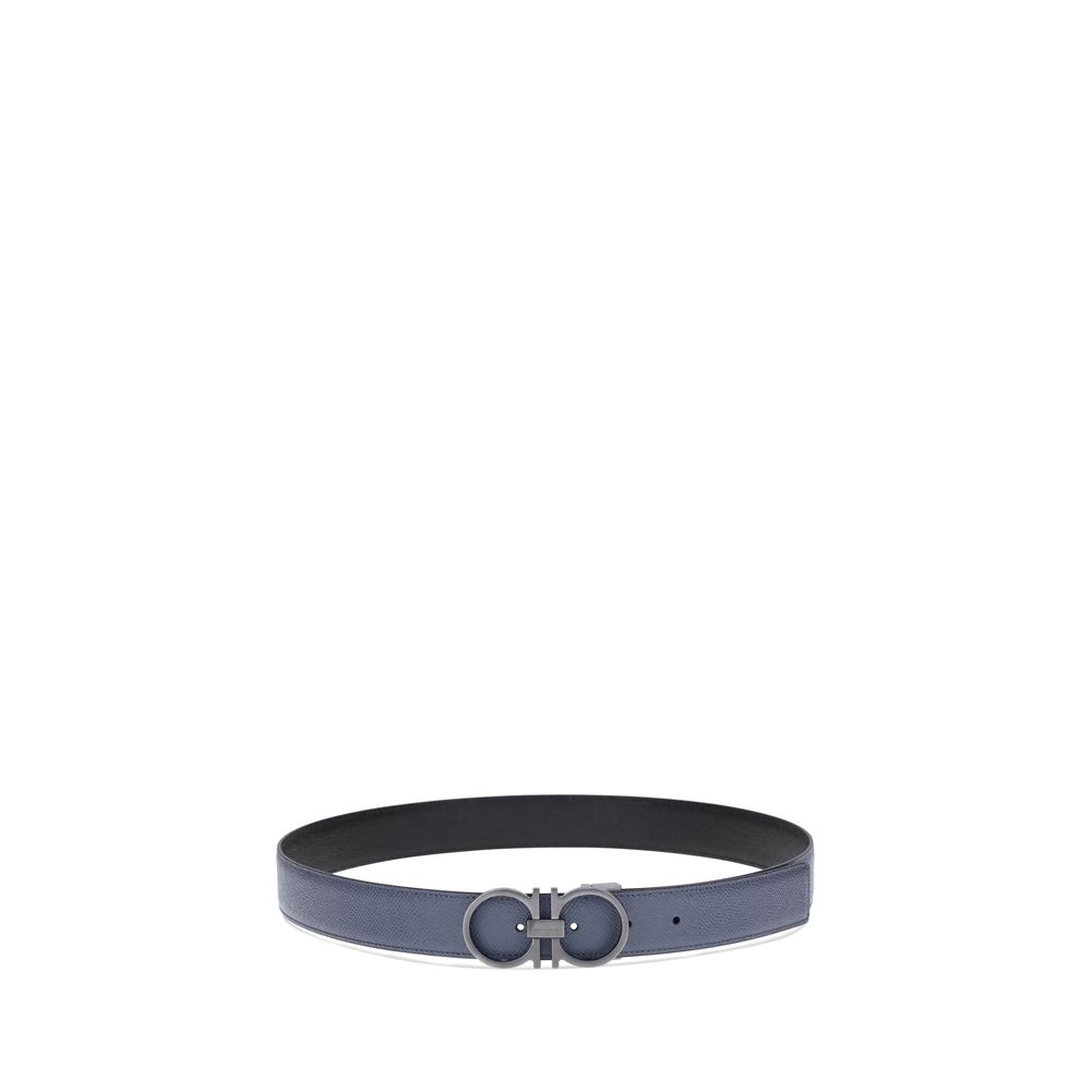 Blue Calf Leather Bos Taurus Regular Belt - ventzia