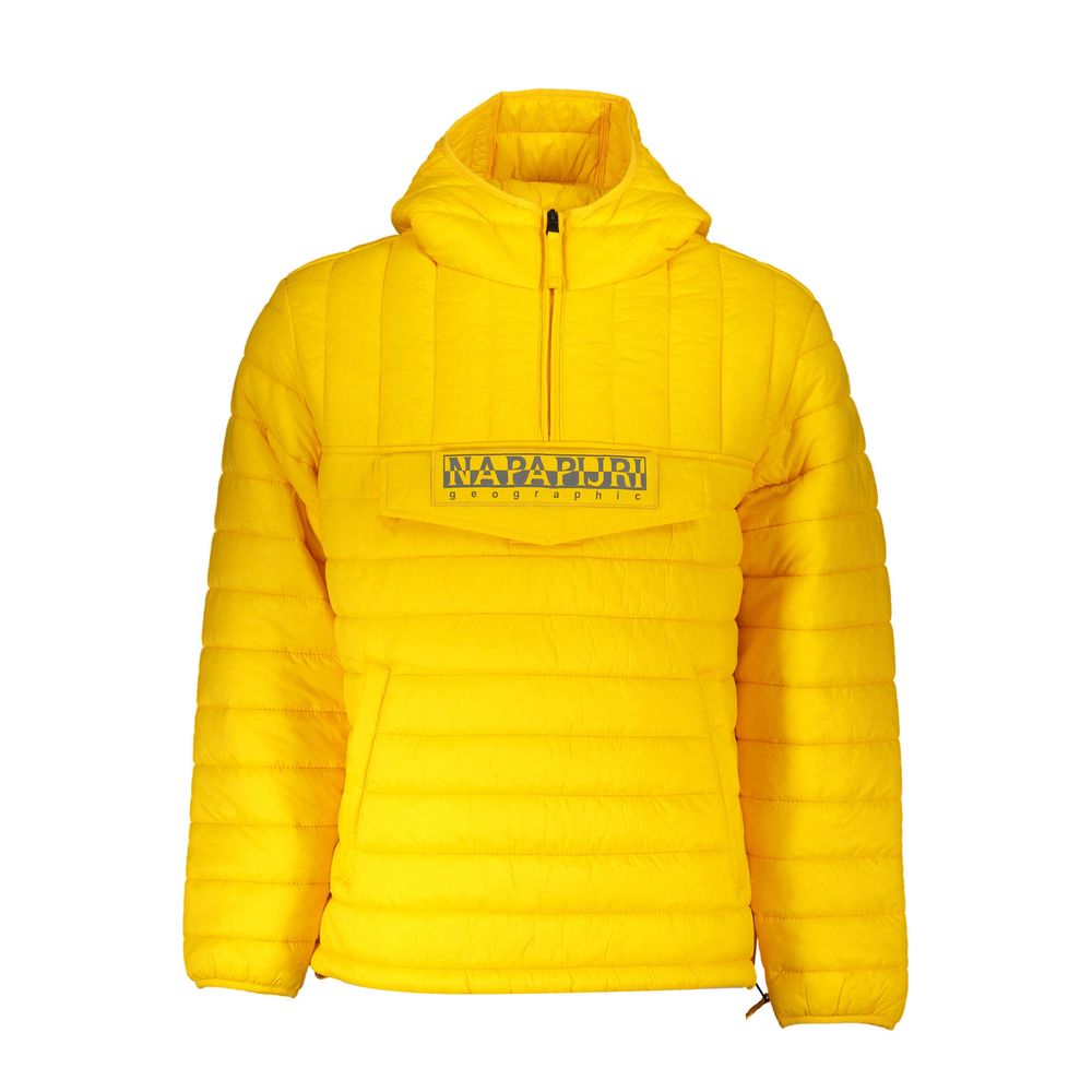 Yellow Polyamide Men Jacket - ventzia