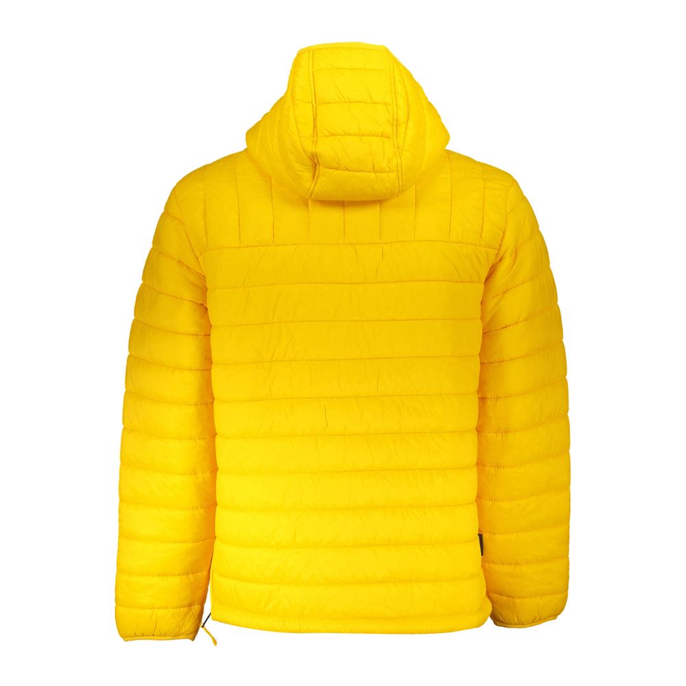 Yellow Polyamide Men Jacket - ventzia