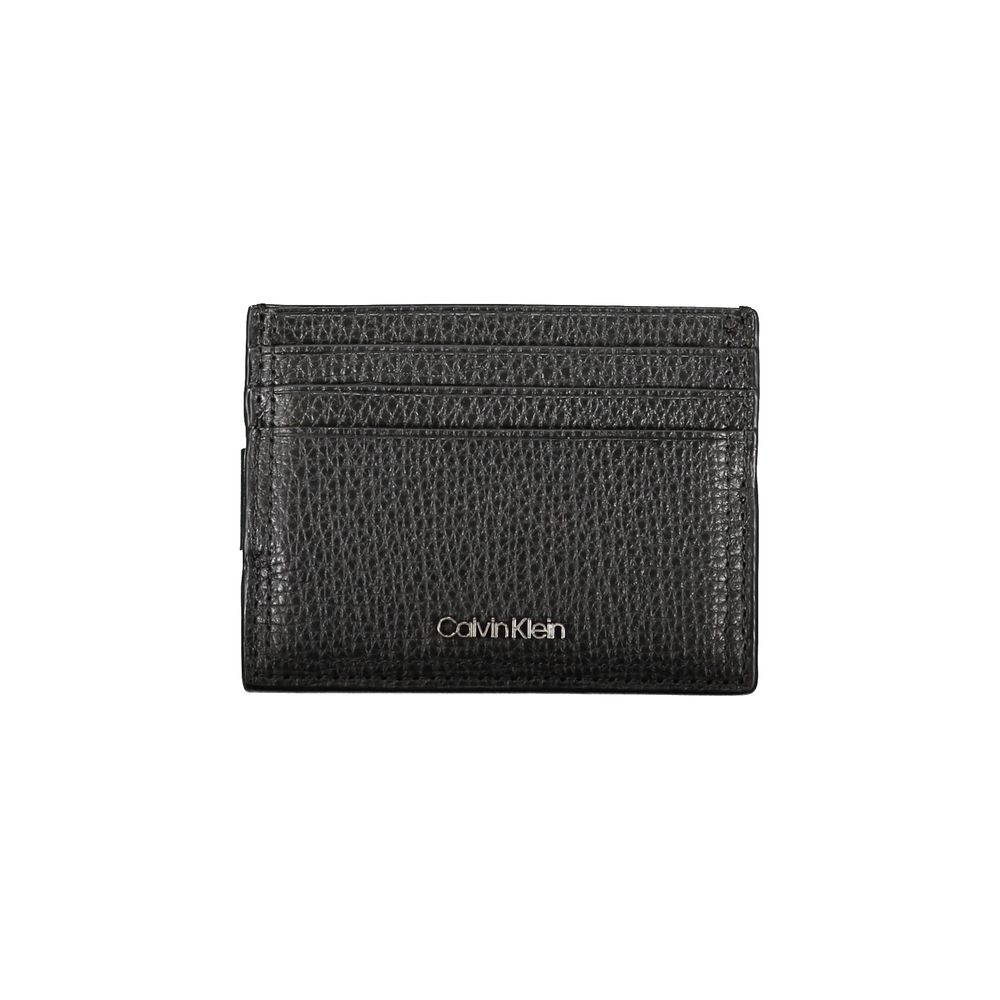Sleek Leather Card Holder with Money Clip - ventzia