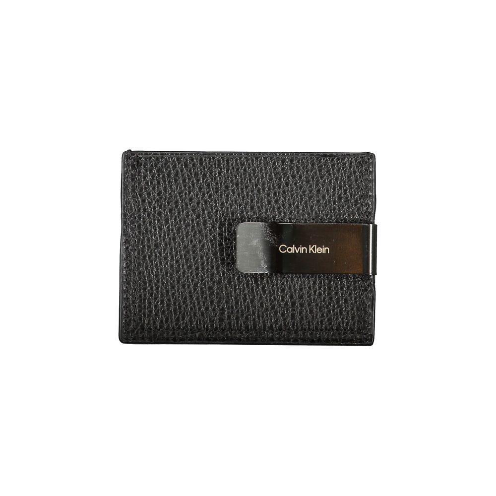Sleek Leather Card Holder with Money Clip - ventzia