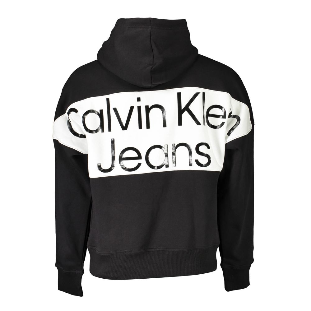 Black Cotton Men Sweatshirt - ventzia