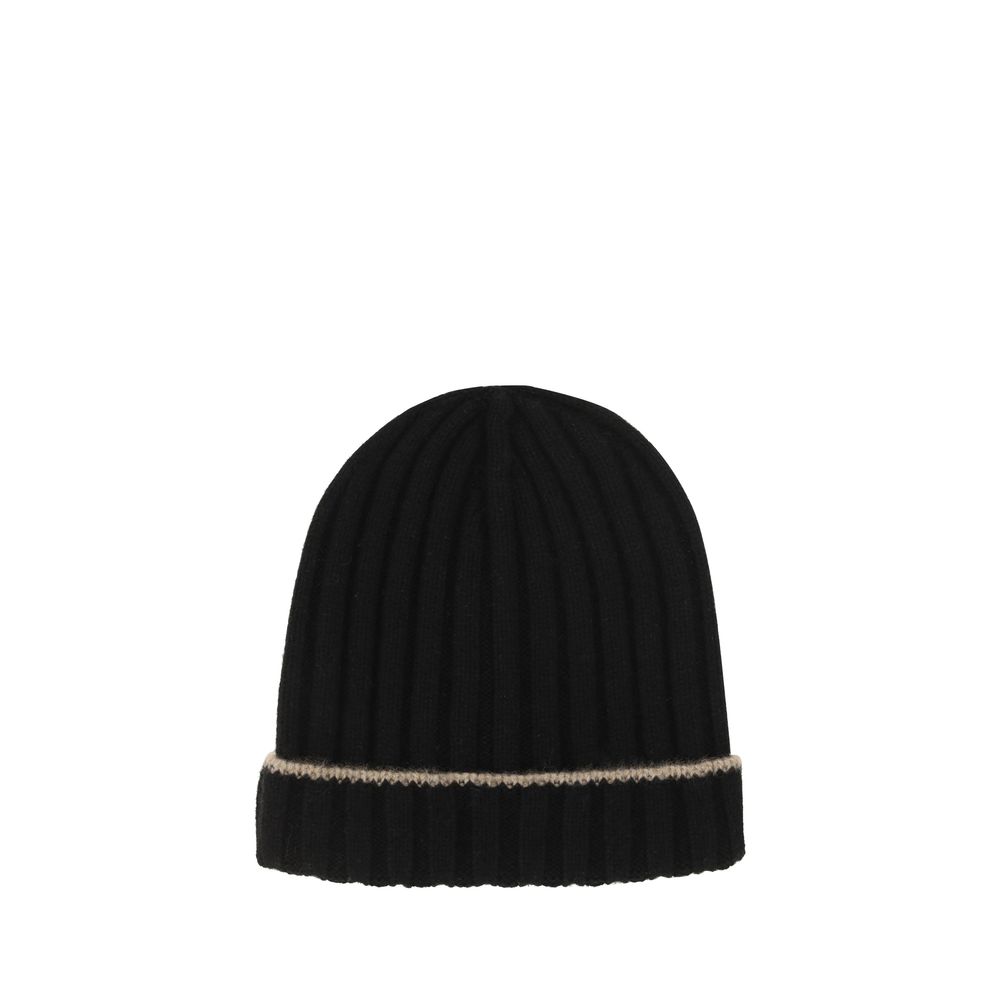 Black Cashmere Beanie - ventzia
