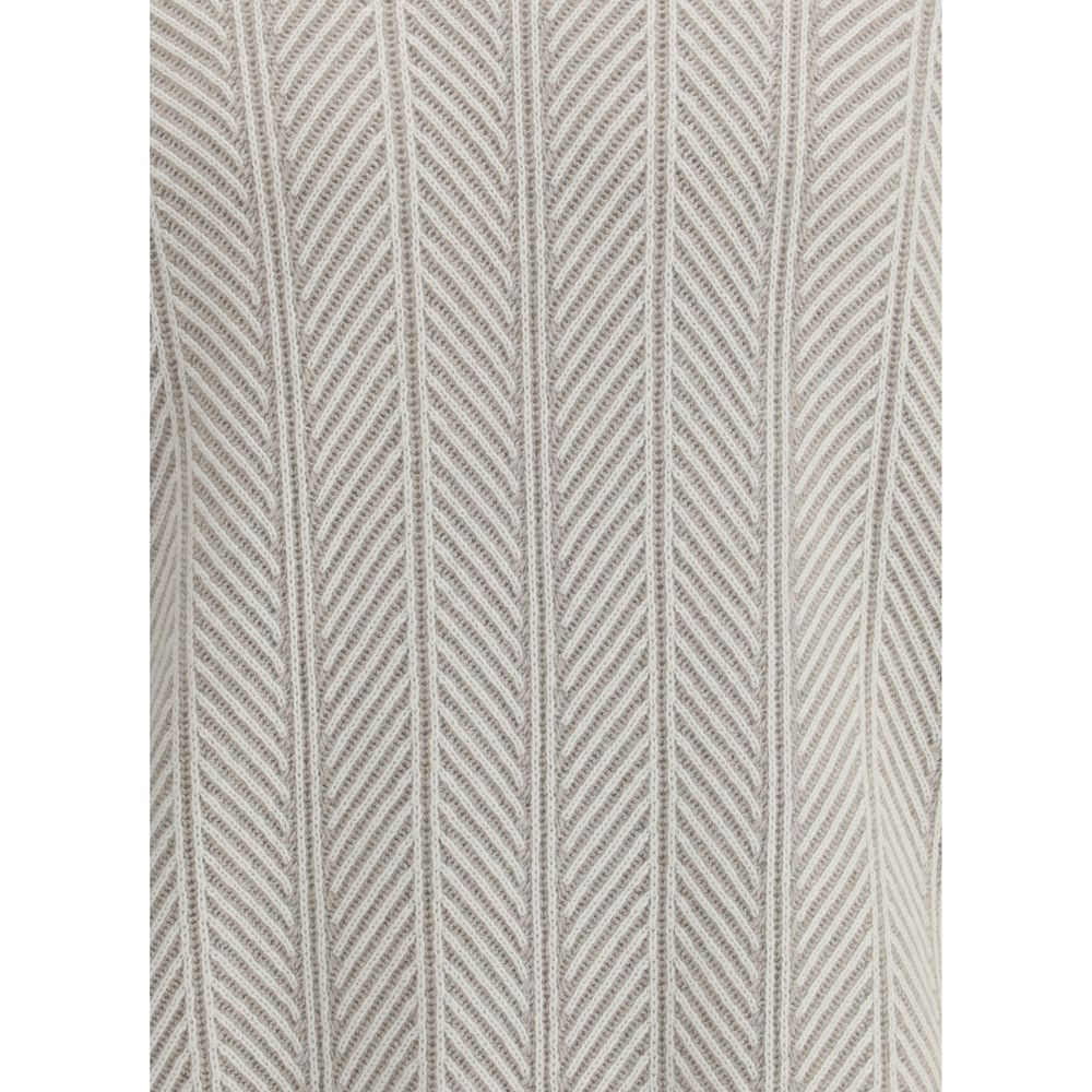 White Cashmere Sweater - ventzia