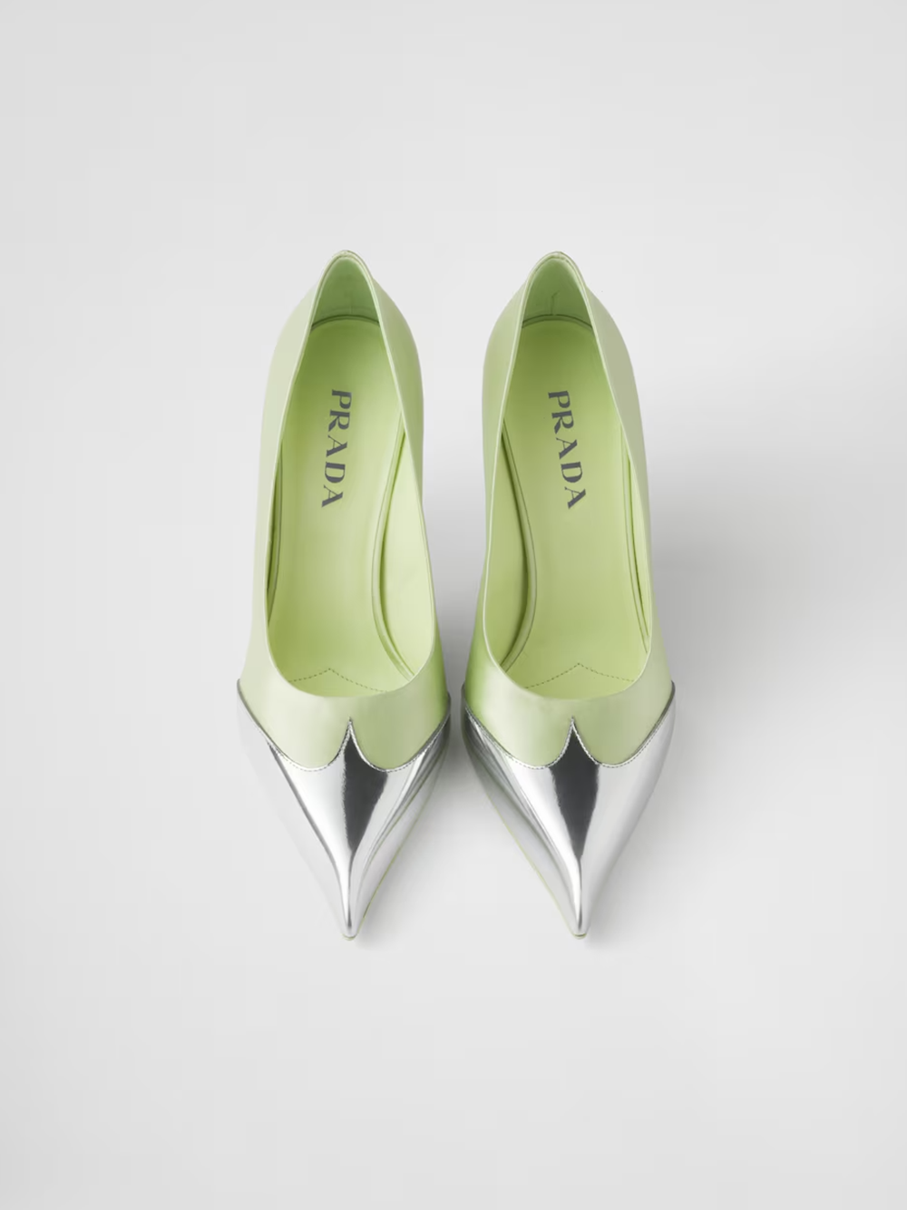 Satin And Metallic Leather Pumps - ventzia