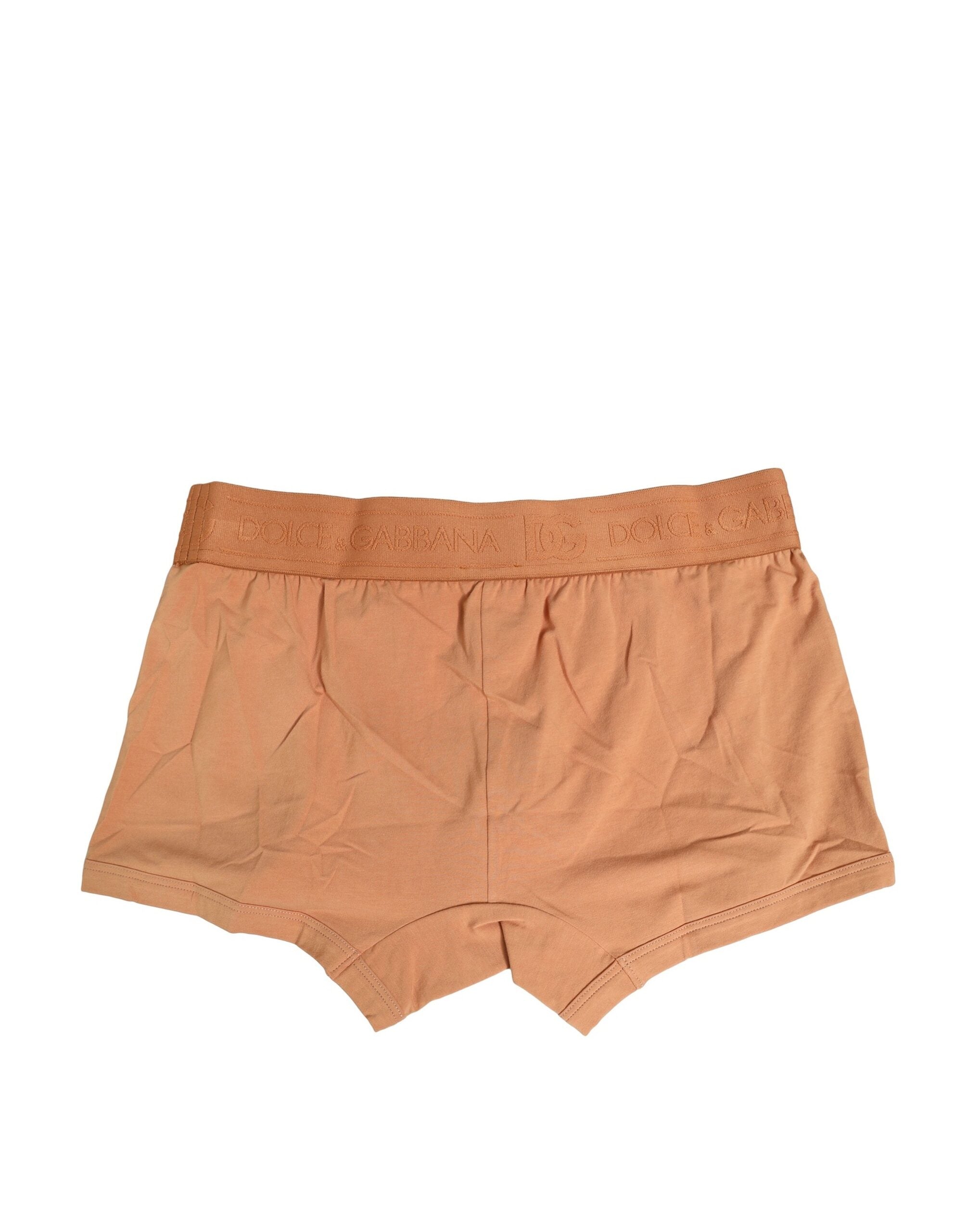 Brown Cotton Stretch Regular Boxer Underwear - ventzia