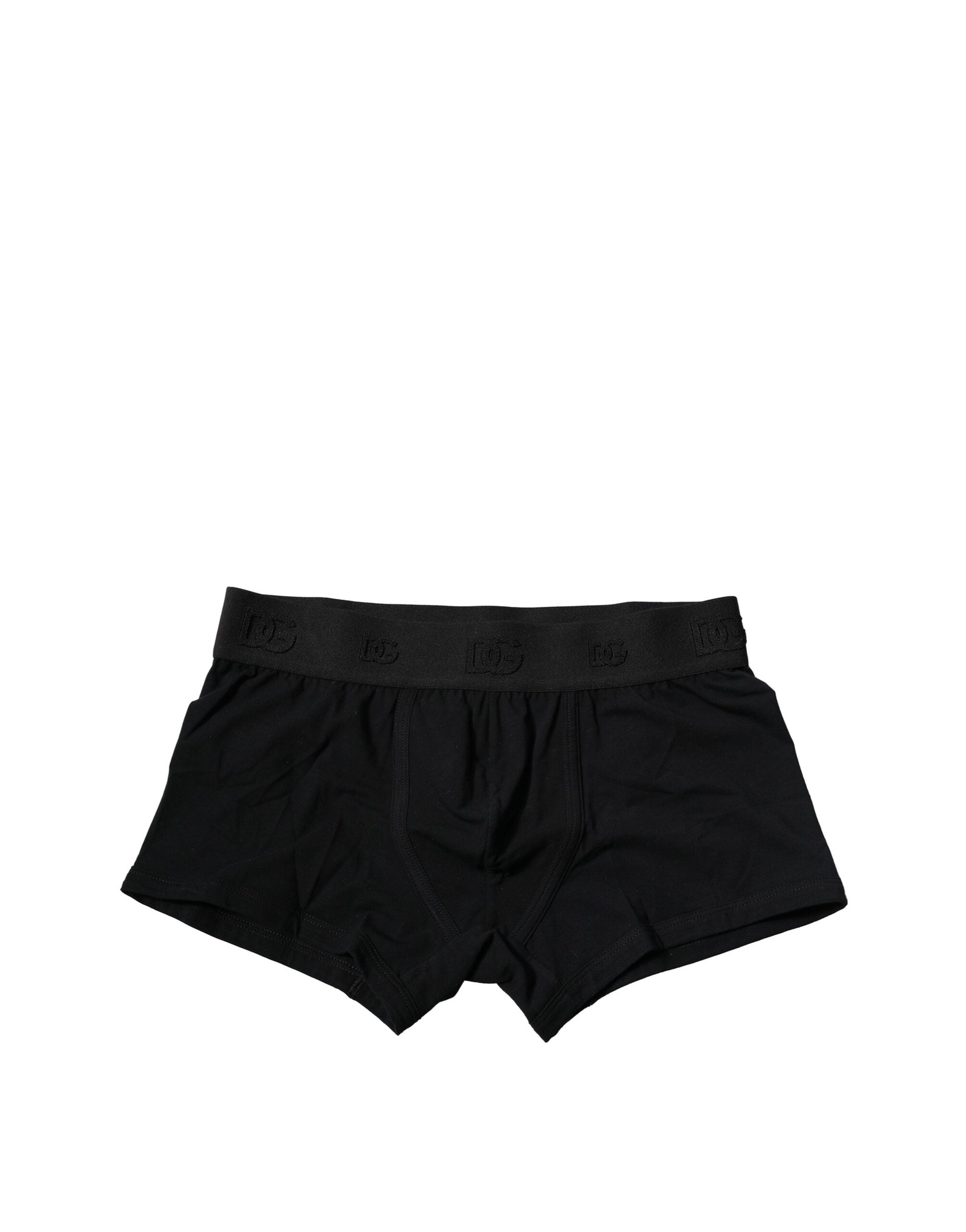 Black Cotton Stretch Regular Boxer Underwear - ventzia