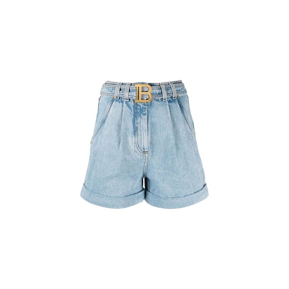 Blue Cotton Short - ventzia