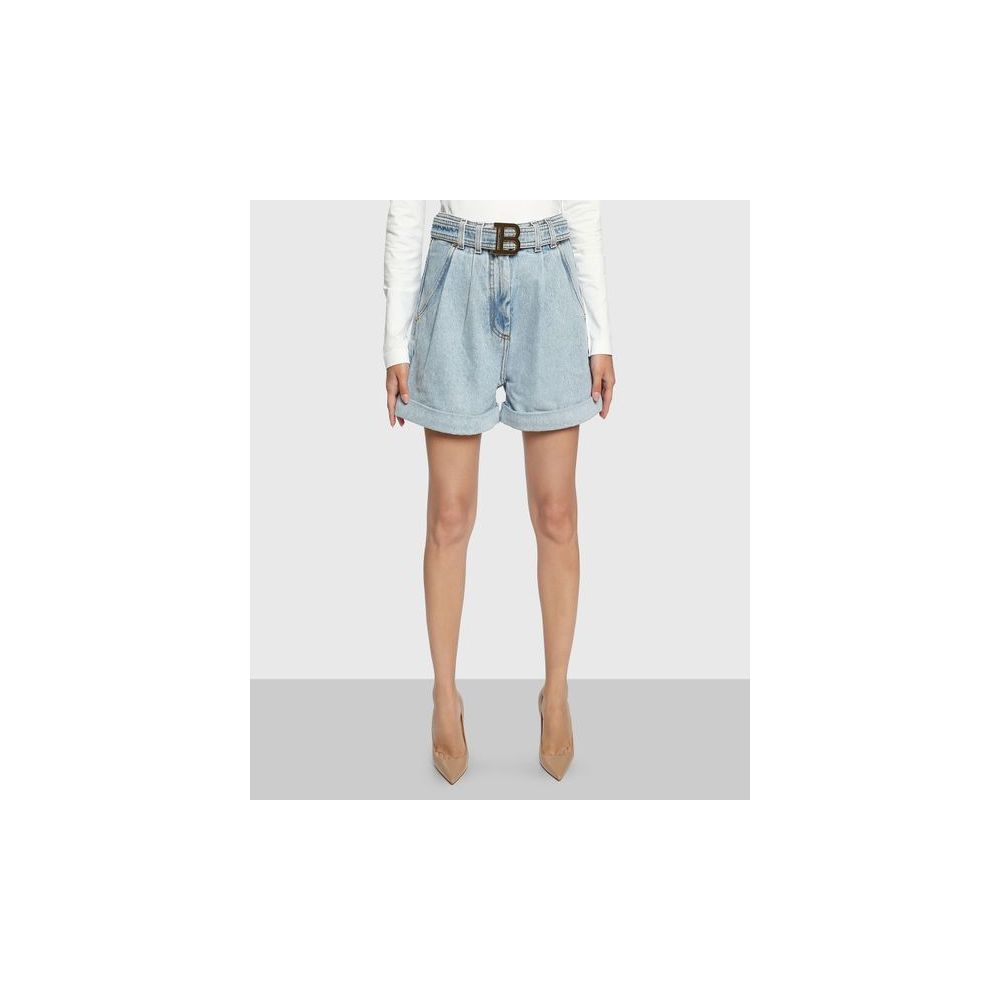 Blue Cotton Short - ventzia